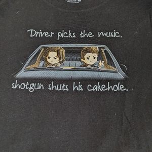 SUPERNATURAL SU01Sam & Dean Driver Picks Music, Shotgun Shuts Cakehole Small